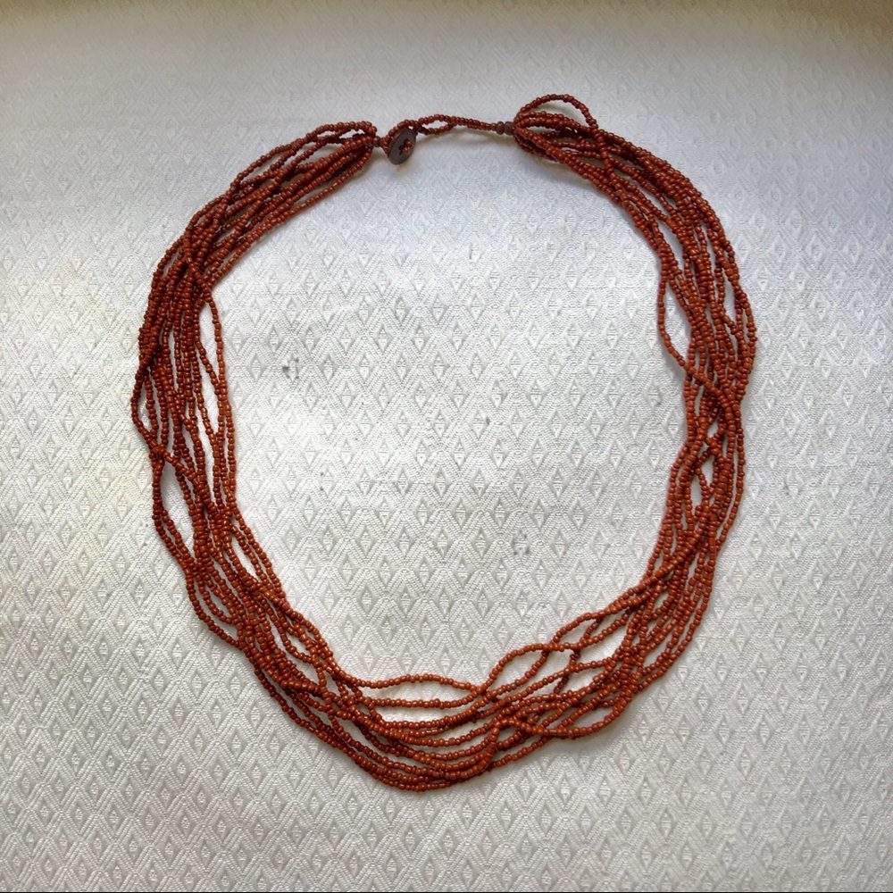 Beautiful boho seed bead necklace!! 🍂 SALE!!
